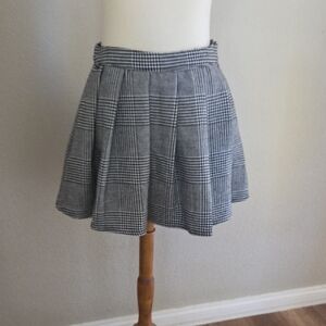 Vans Black and White Plaid Skater Skirt